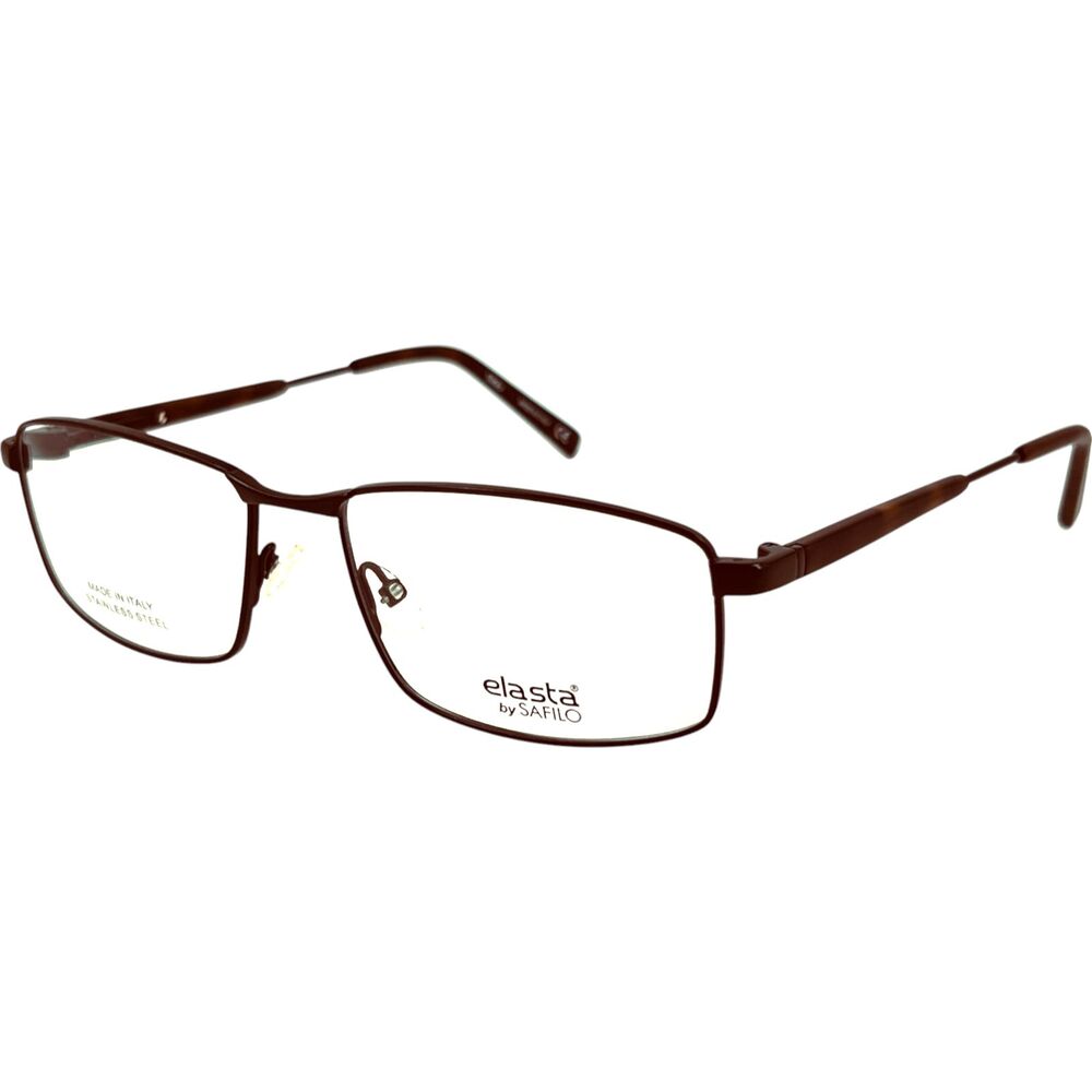 Safilo Elasta E7235 Mens Eyeglass Frame 0003 Matte Black